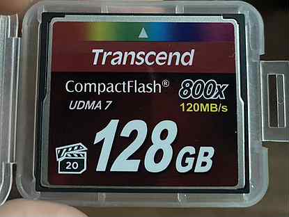 Карта памяти CF transcend 128 Gb