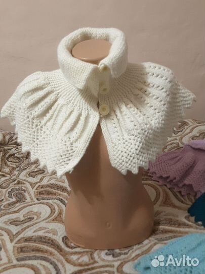 Манишка вязанная ручной работы /снуд/шарф