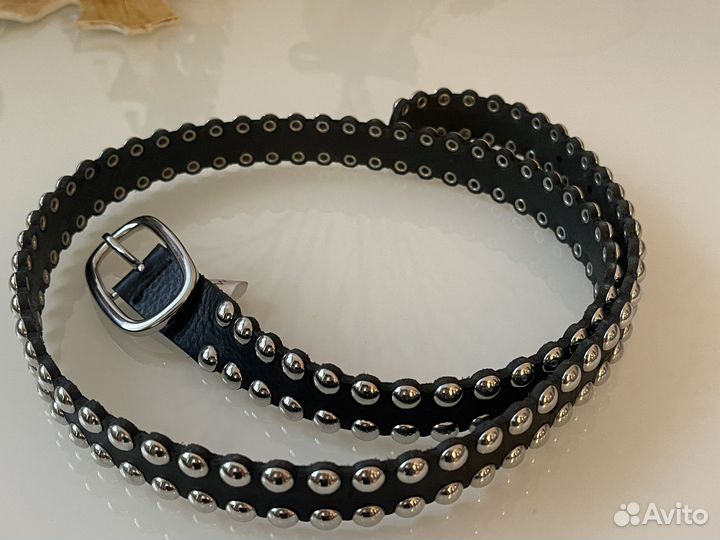 Ремень кожанный новый