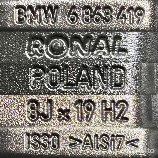 Оригинальные, литые диски BMW G30, r19 5x112