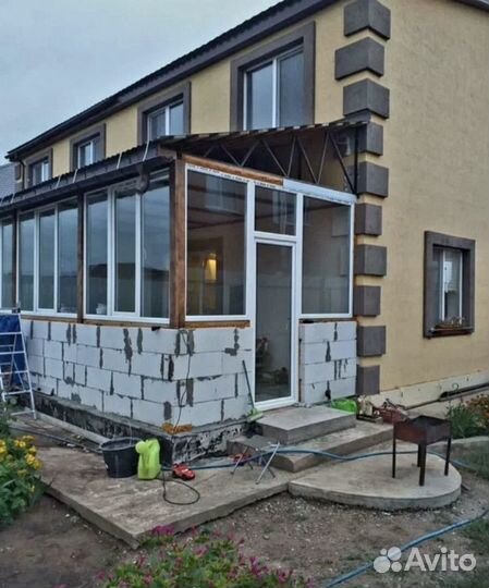 Строительство терраса веранда беседка