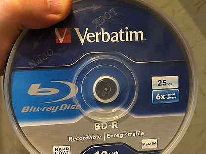 Диски Blu-Ray Verbatim BD-R 25