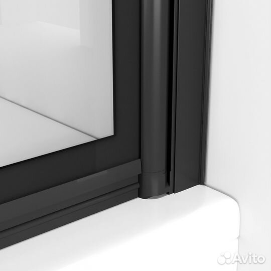 Шторка для ванны Niagara Nova NG-08-10black 10 прозрачная/черный матовый