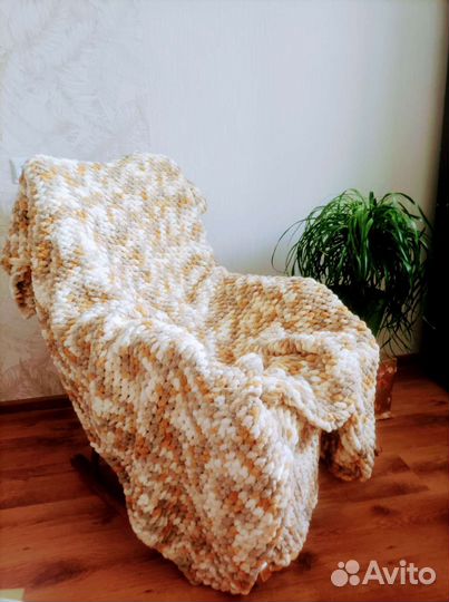 Плед покрывало ручная работа