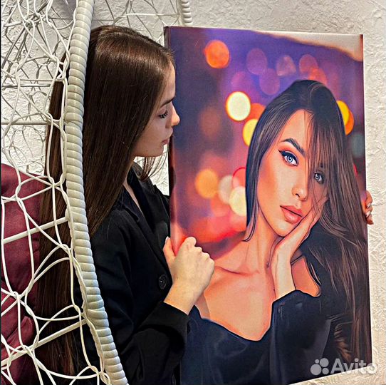 Портрет на холсте 120х80