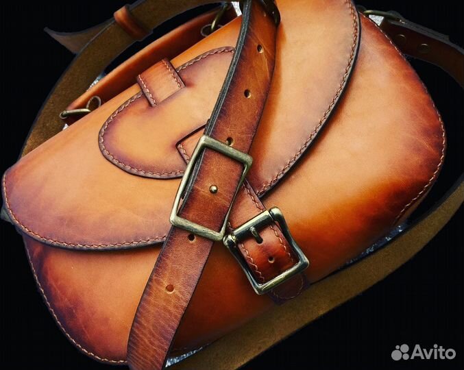 Сумка женская, натуральная кожа, ручная работа