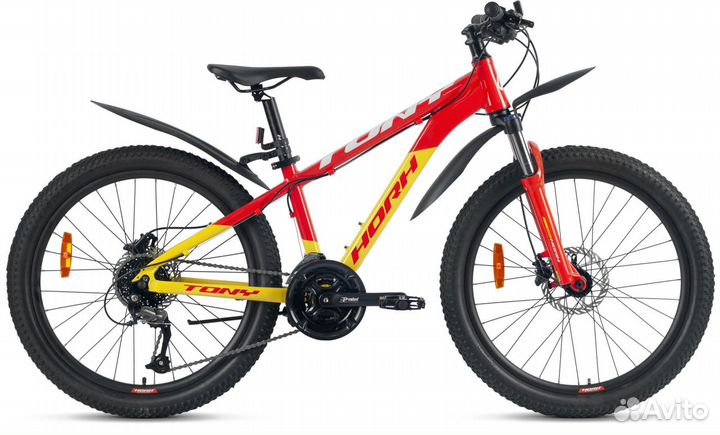 Велосипед horh tony tyhd 4.25 24 (2023) Orange-Yel