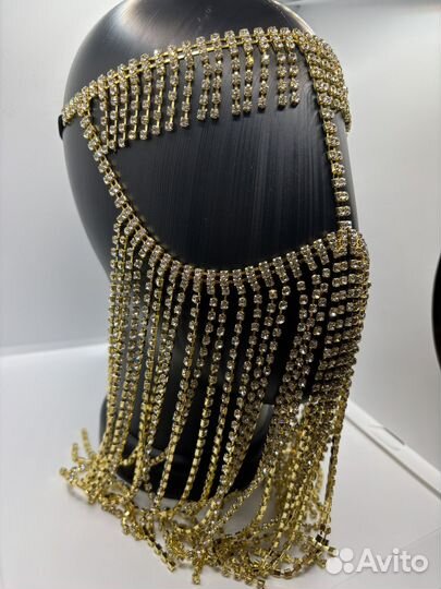 Бурга маска на лицо маска из страз