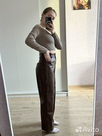 Кожаные брюки