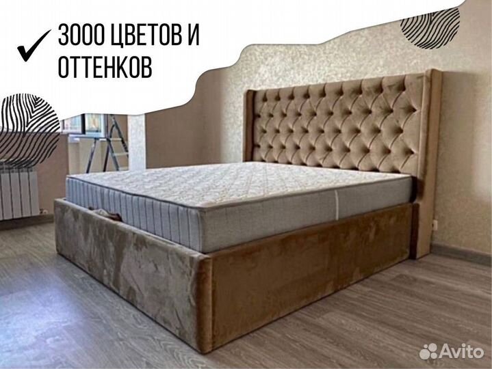 Кровать двуспальная. Гарантия 18 мес