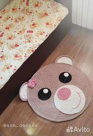 Ковер, детский коврик вязаный