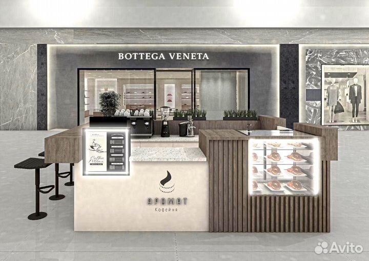 Дизайн торгового острова,фуд-корта,магазина