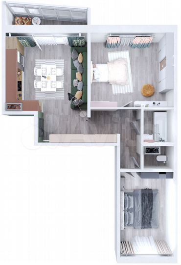 2-к. квартира, 66,3 м², 3/9 эт.