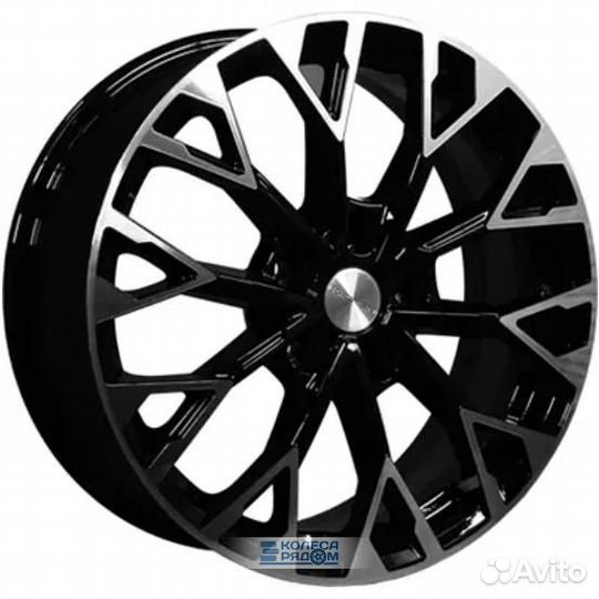 Khomen KHW 1718 7x17 5*108 ET33 DIA60.1 Black-FP Литой