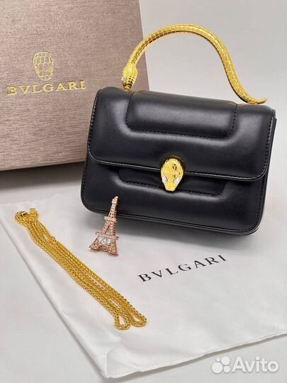 Сумка bulgari bvlgari женская кожа