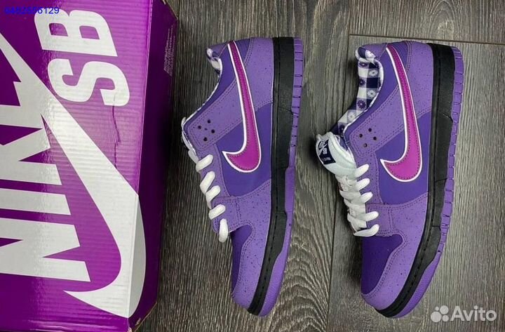 Кроссовки Nike sb dunk low purple lobster