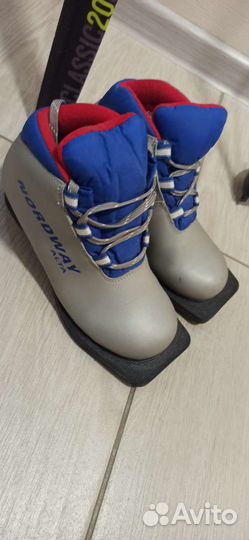 Лыжные ботинки детские 32 размер