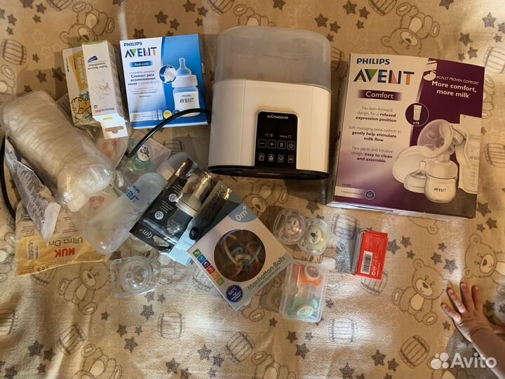 Молокоотсос Avent бутылочки стерилизатор пакетом