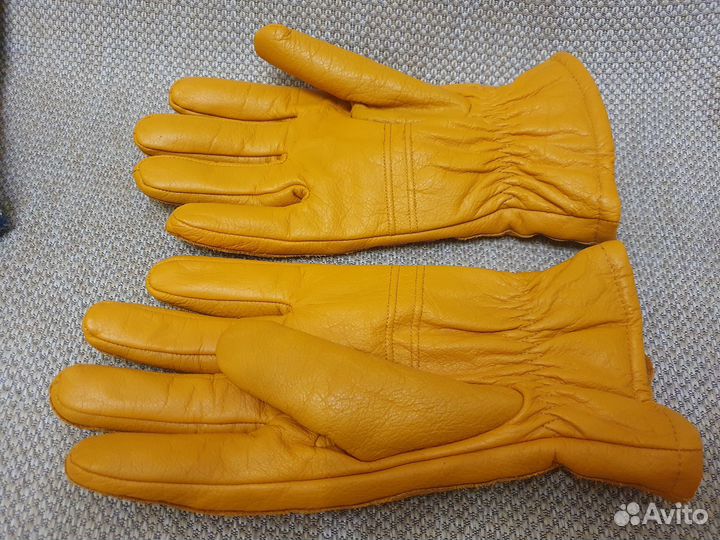 Zara перчатки утепленные мужские кожа