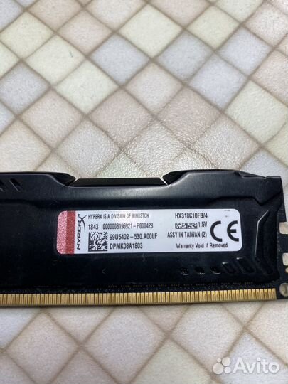 Kingston HyperX fury Black Series 4 гб