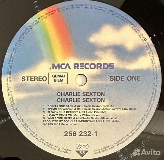 Charlie Sexton – Charlie Sexton (Германия 1989г.)