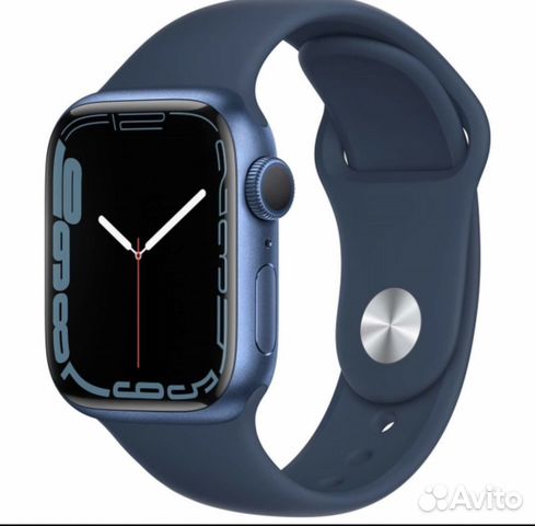 Часы apple watch 7 41 mm blue alum