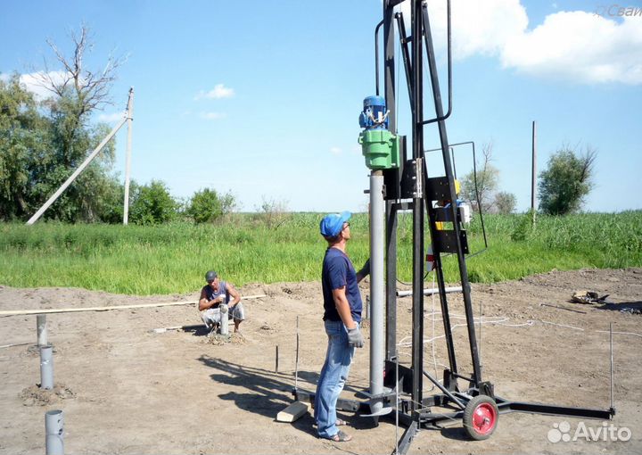 Монтаж свай