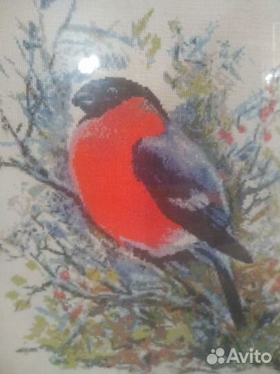Картина вышитая крестом ручная работа
