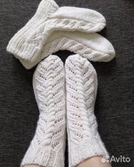 Носки, следки шерстяные