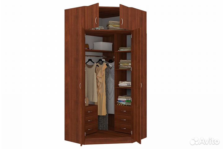 Шкаф распашной угловой 