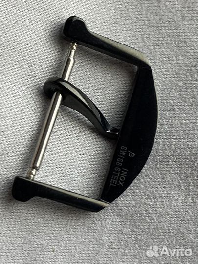 Пряжка черная 18мм для часов iwc глянец