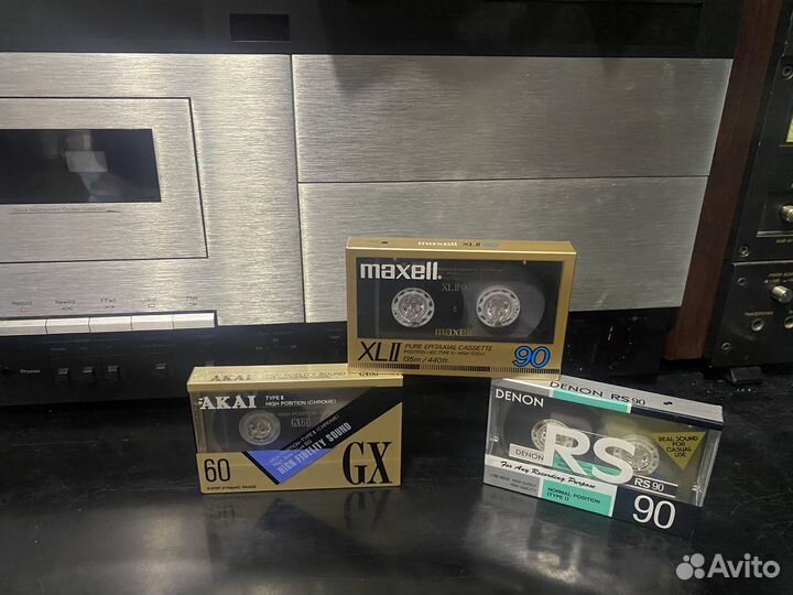 Кассеты аудиокассеты новые akai, sony, denon