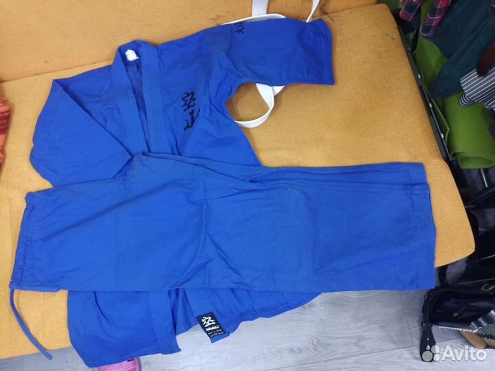 Кимоно синее