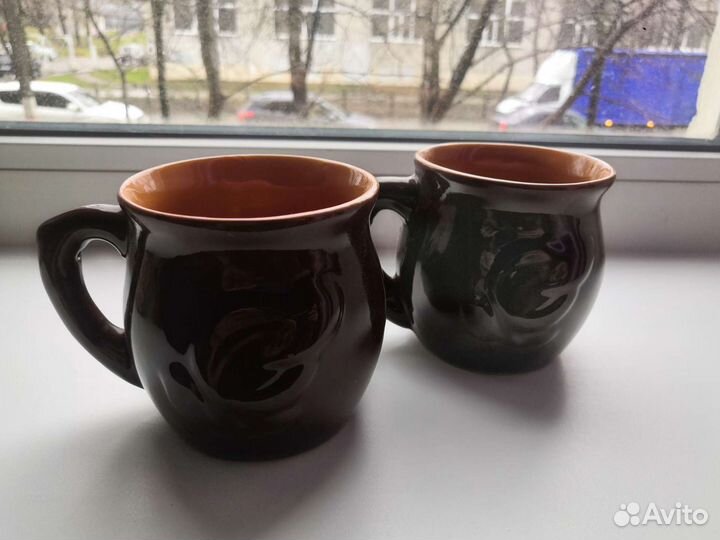 Кружка из глины ручная работа