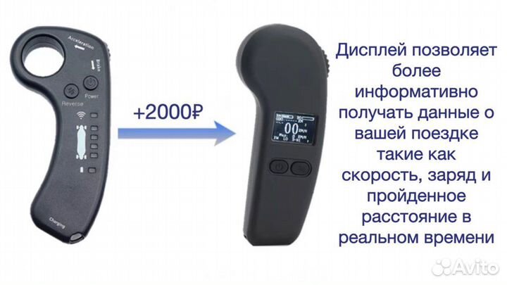 Электроскейт 45 км/ч 1200W Электроскейтборд