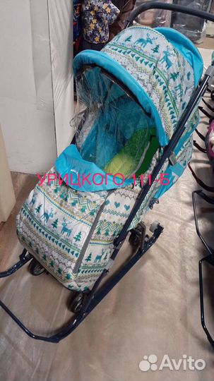 Детские санки коляска Nika Kids