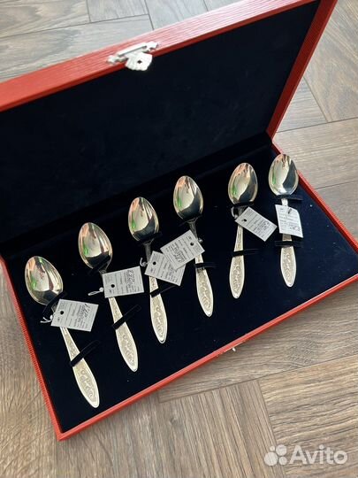 Набор серебряных чайных ложек Argenta 157.3гр