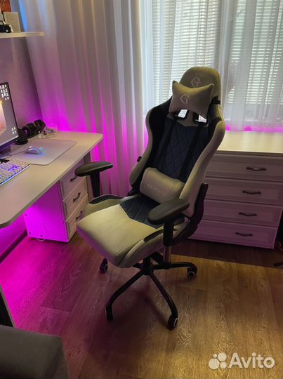 Кресло игровое из Замши