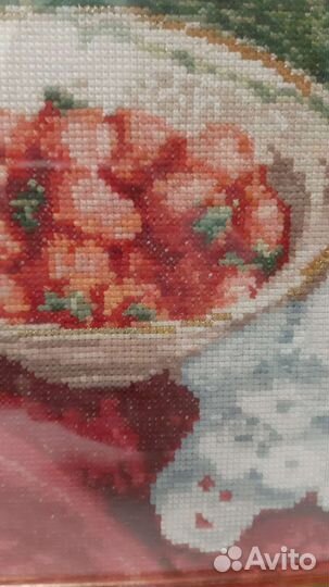 Картина вышитая крестиком ручная работа