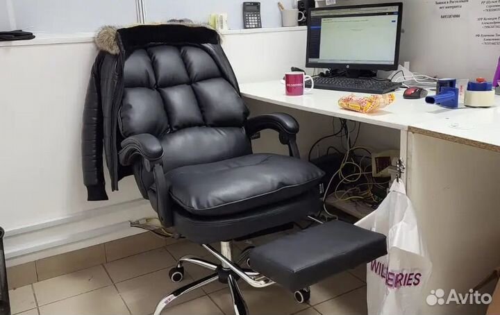 Компьютерное игровое кресло геймерское с массажем