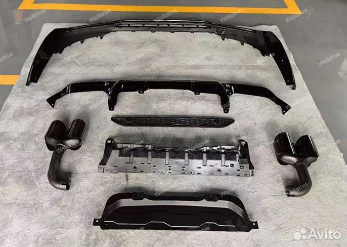 Диффузор BMW X4 G02 дорест с насадками тюнинг