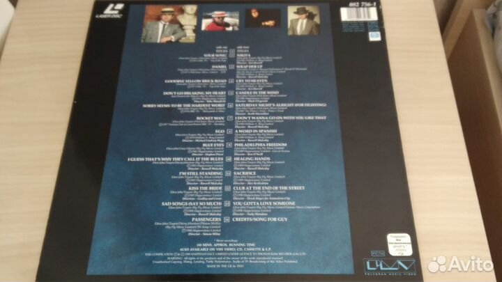 Лазерный диск The Very Best Of Elton John, UK, PAL