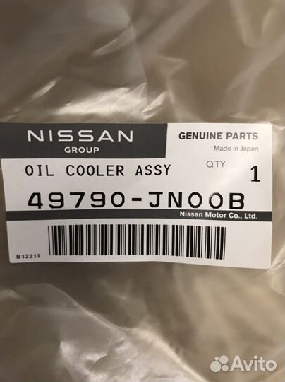 Охладитель масла Nissan Teana J32