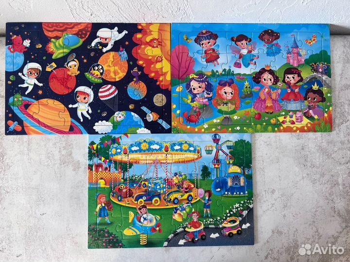 Пазлы 3 шт