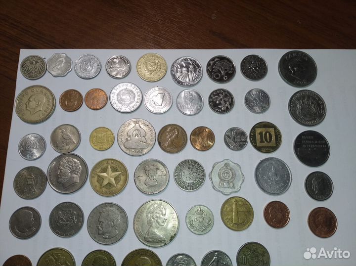 Мегасуперлотище иностранных монет мира