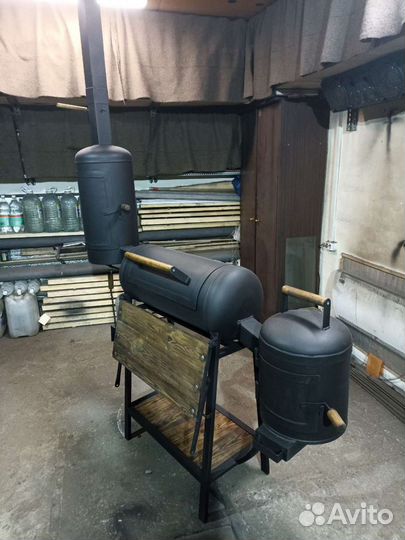 Мангал барбекю коптильня