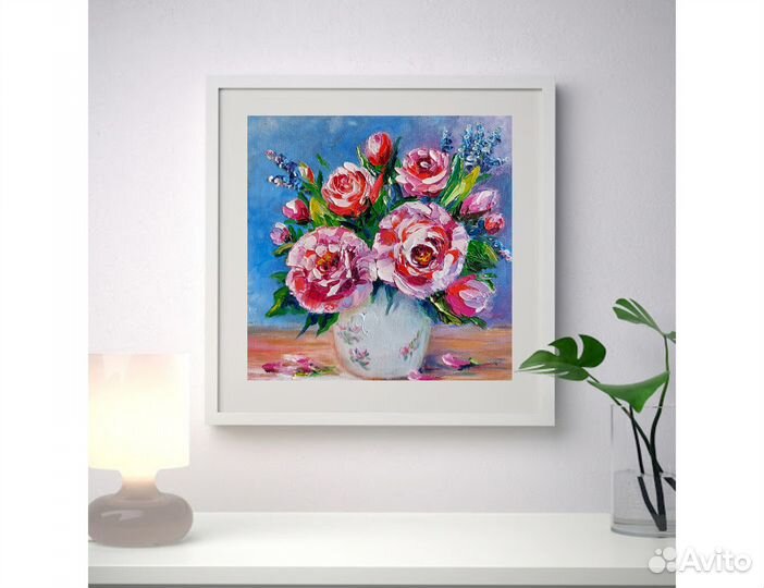 Картина с цветами 