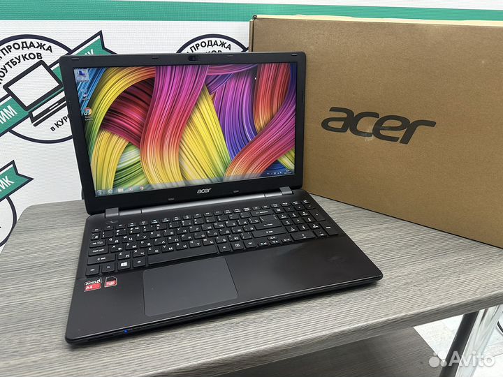 Тонкий легкий Acer 4 ядра AMD A4 4Gb DDR3 500Gb