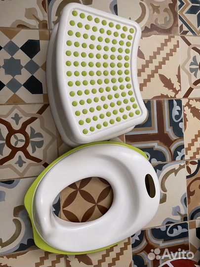 Детское сиденье для унитаза и подставка IKEA