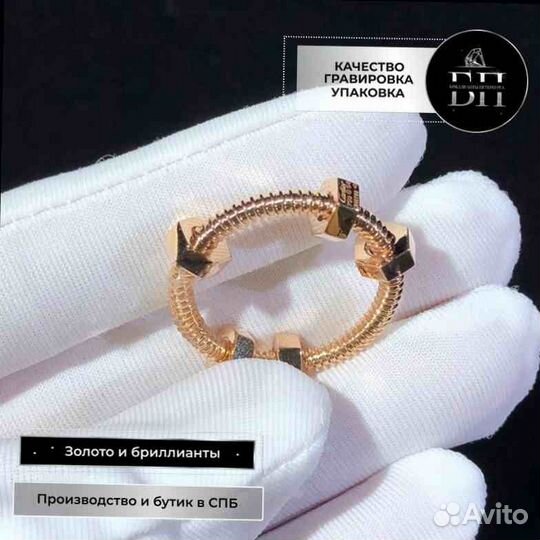 Золотое кольцо Ecrou De Cartier